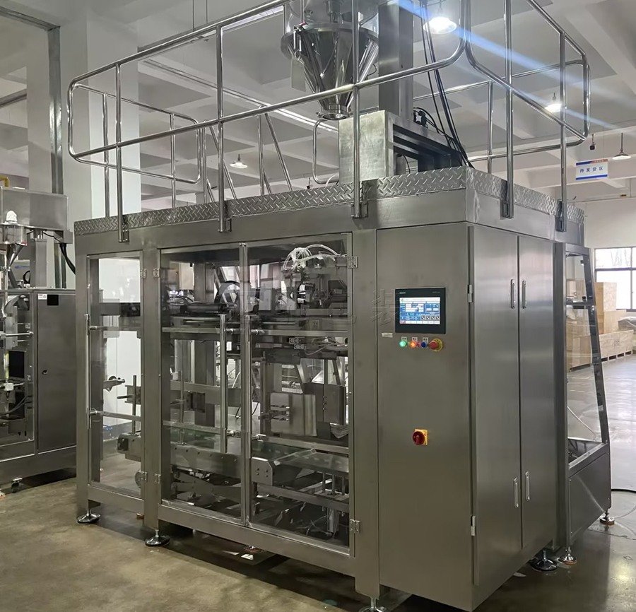 全自動25公斤（jīn）50kg原料藥包裝機-原料藥裝紙板桶包裝機械可抽真空可二次包裝（zhuāng）機