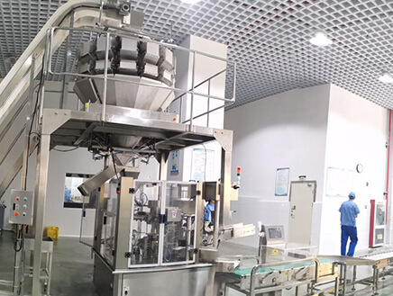 速凍水餃（jiǎo）包裝機客戶（hù）現場